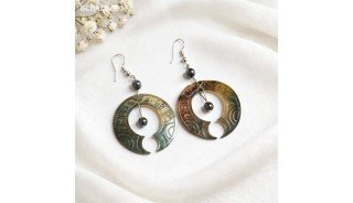 Hot Sale Resin Shell Earrings Best Quality by Balinese Artisans